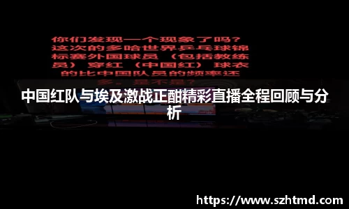 中国红队与埃及激战正酣精彩直播全程回顾与分析